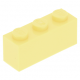 LEGO kocka 1x3, világossárga (3622)